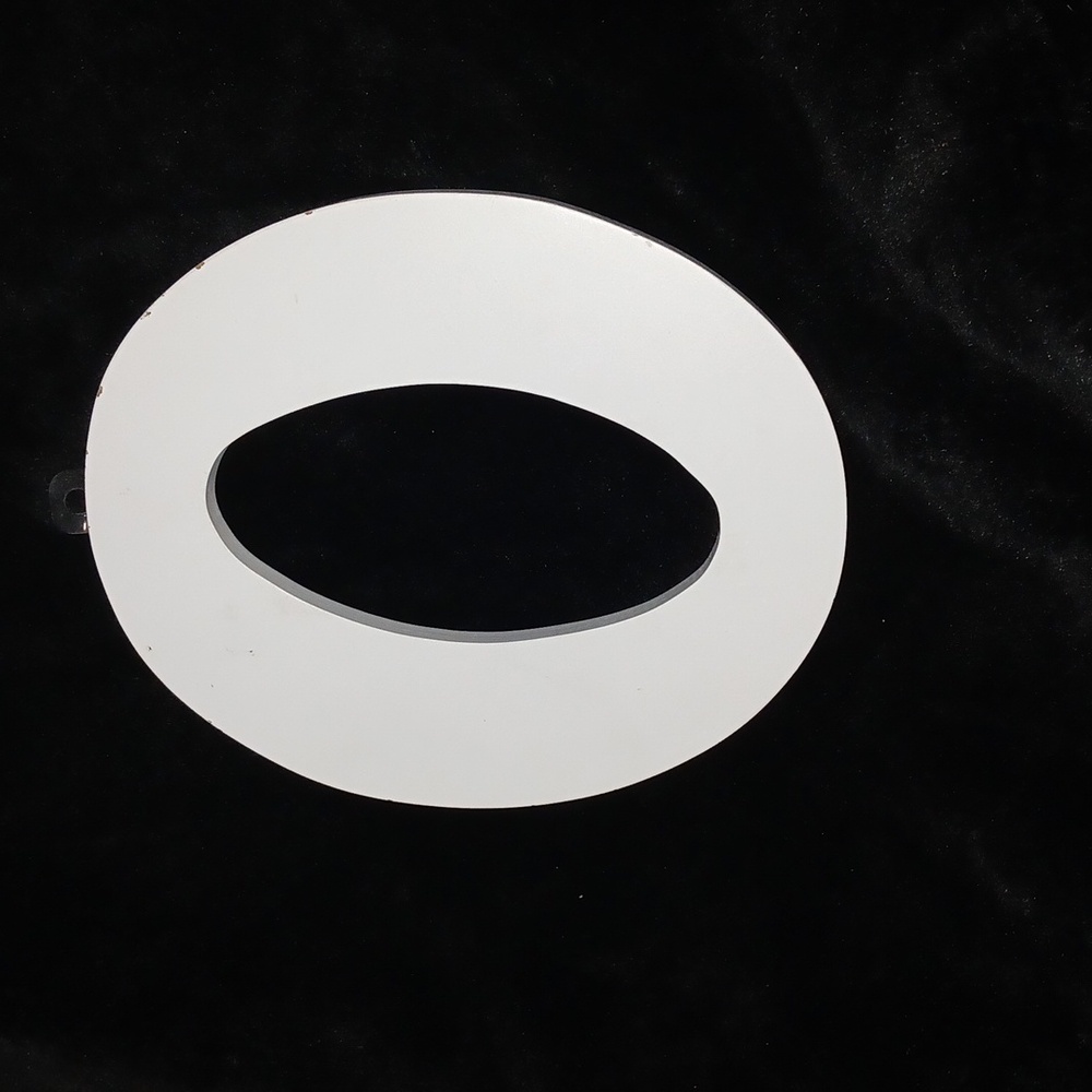 White Wood Letter O